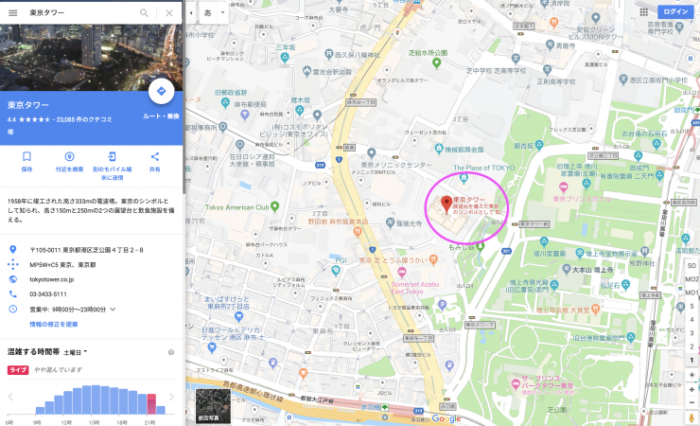 Google MAP地図表示