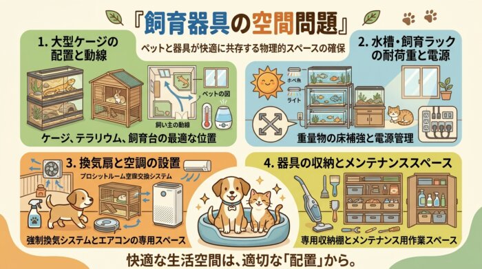 飼育器具の空間問題