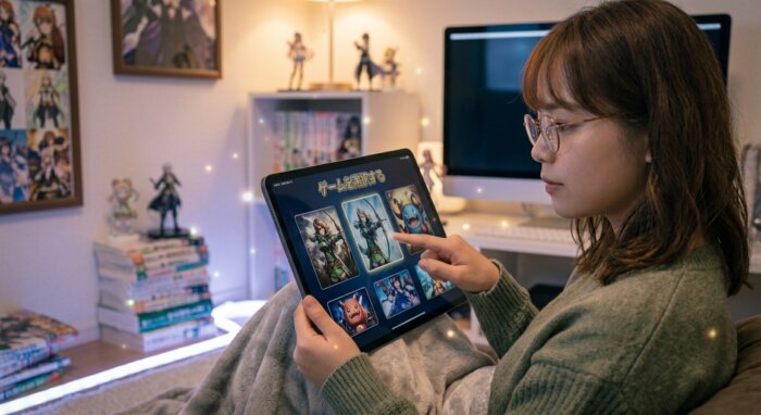 1.推しキャラがいるゲームを選択する
