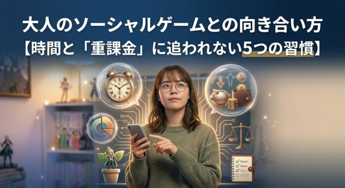 大人のソーシャルゲームとの向き合い方【時間と「重課金」に追われない5つの習慣】