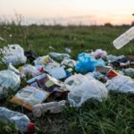 土に還らないビニールやプラスチックなどはその辺に捨てないで！！